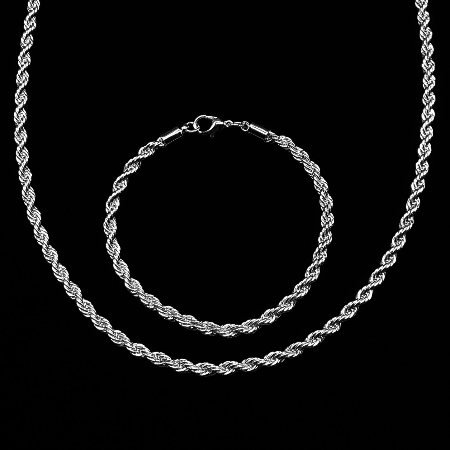 ROPE CHAIN + BRACELET BUNDLE 3MM